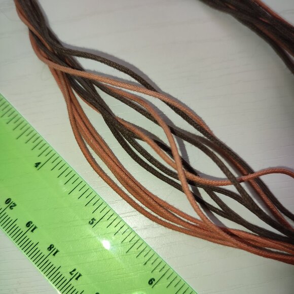 Red Flower Necklace Bohemian Boho Academia Statement Base of the Neck Vintage - Picture 5 of 8